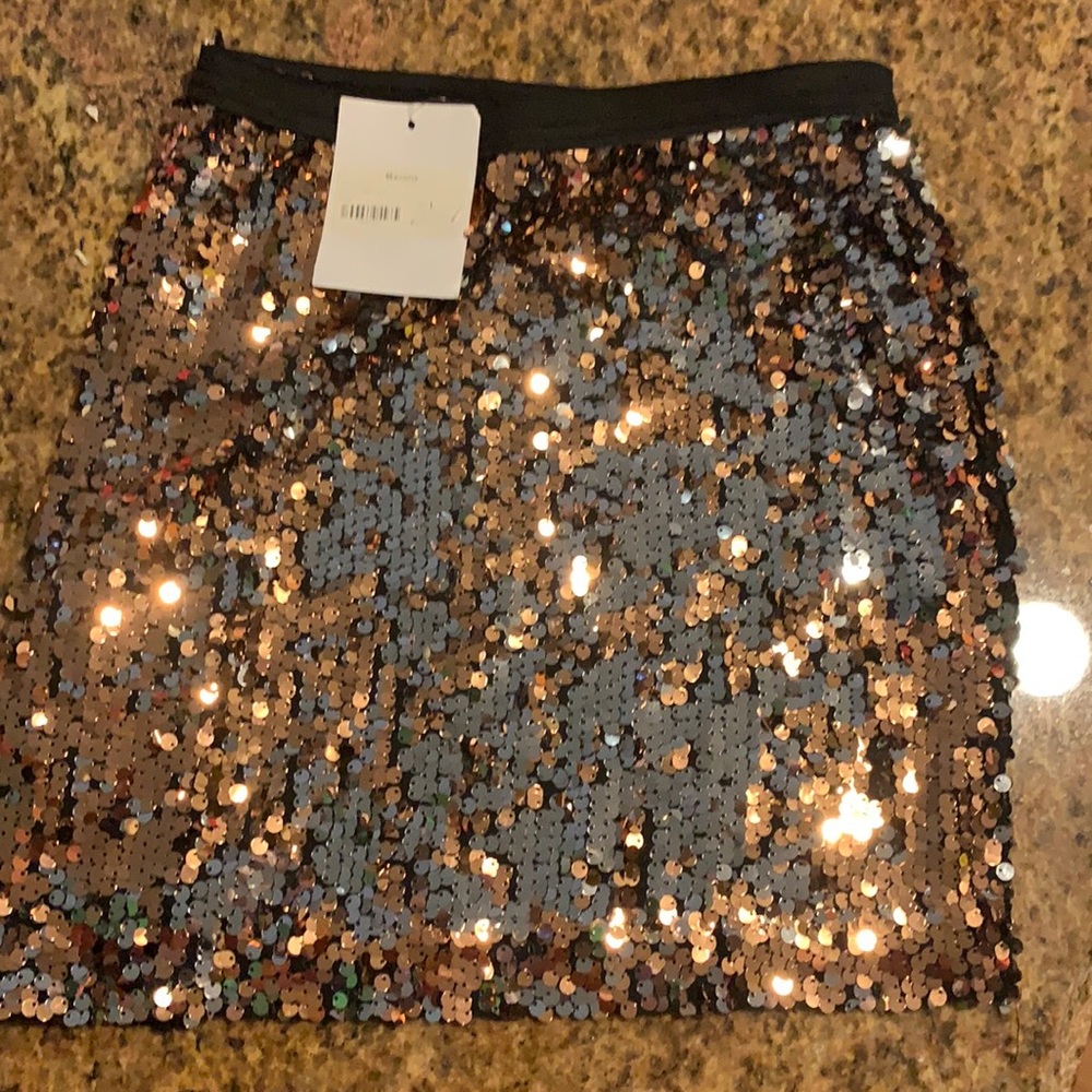 Sequin mini skirt
